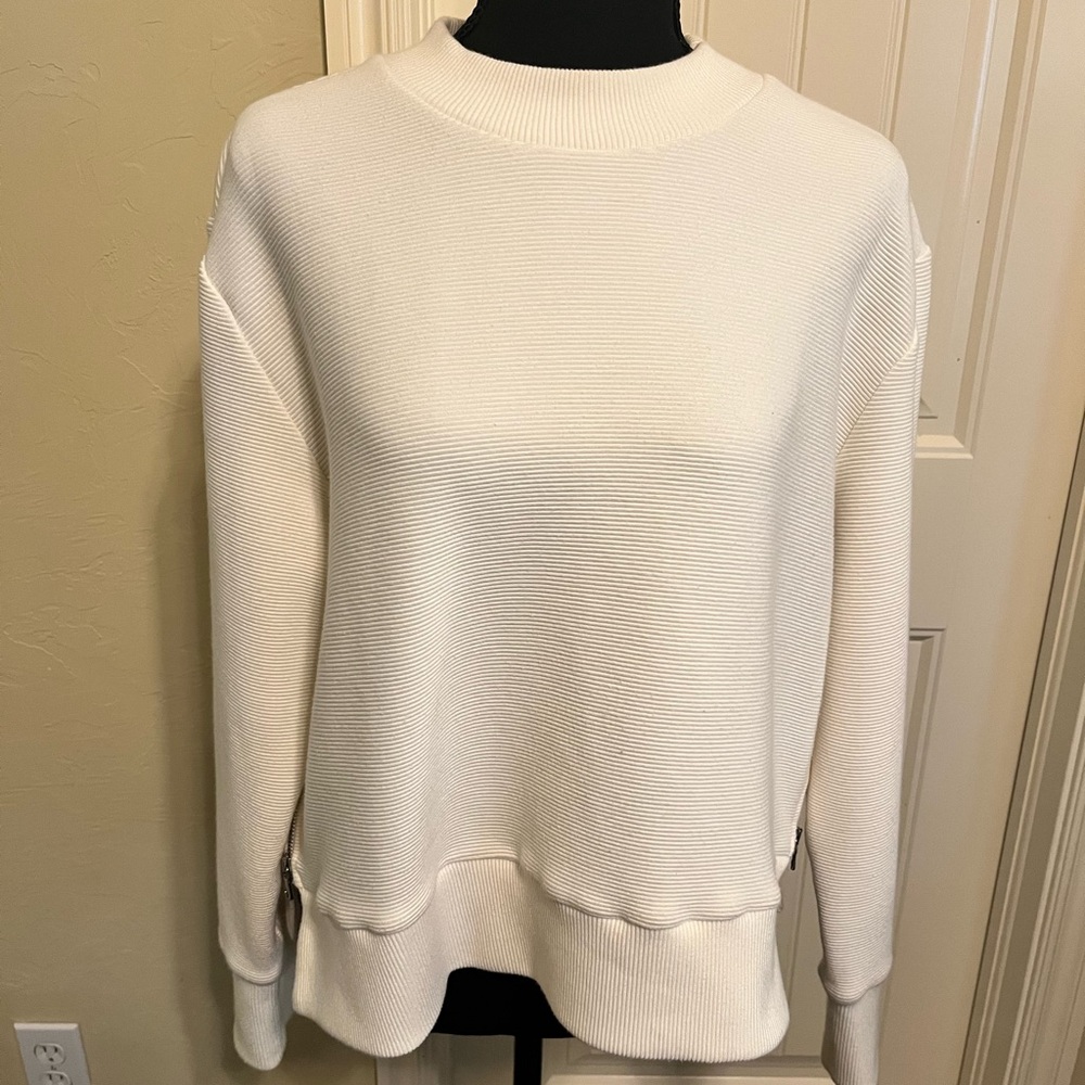 Varley Cream Crew Neck Cotton blend sweatshirt